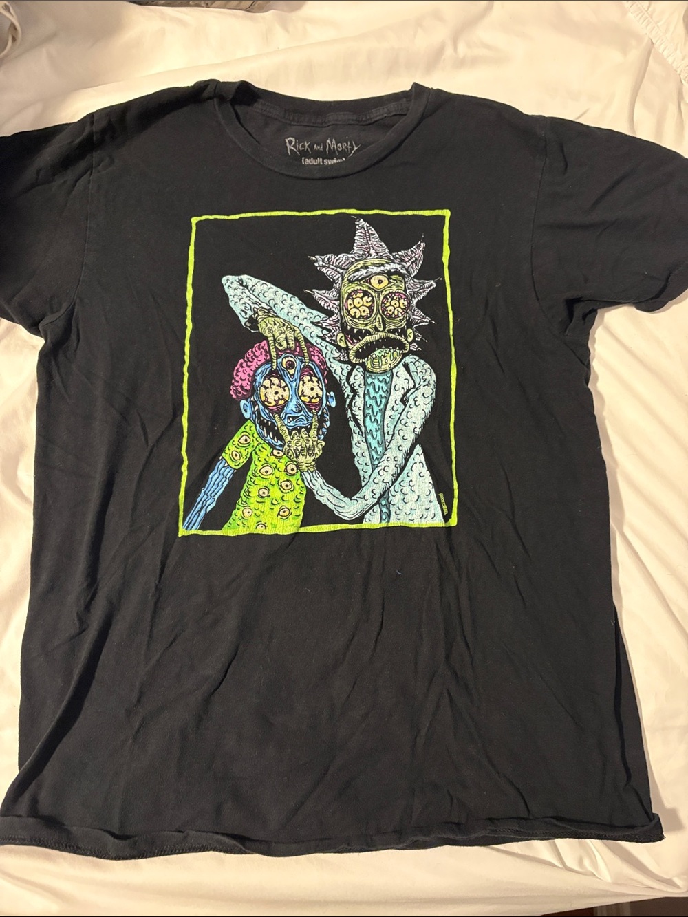 Rick and Morty Black Short Sleeve Graphic Tee